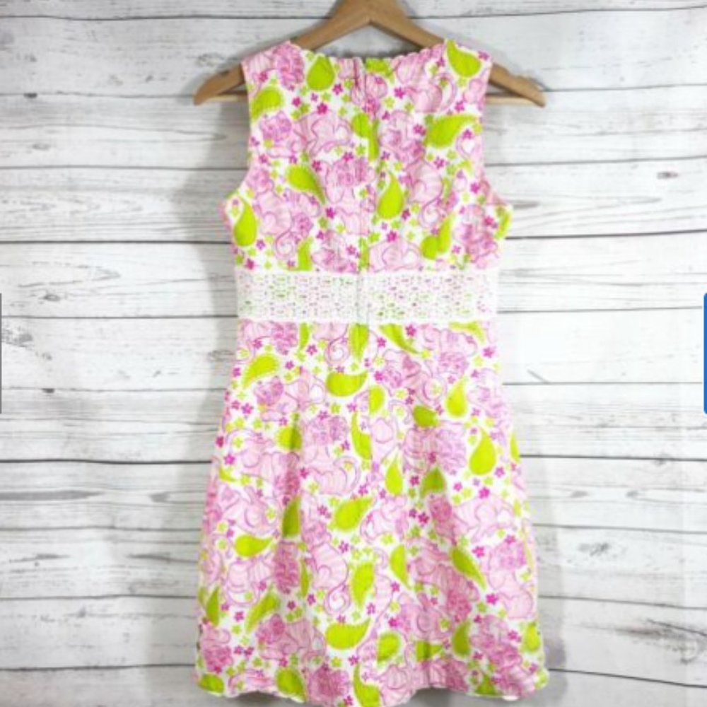 LILLY PULITZER 2 "Black Jack" Dress--Excellent - Picture 5 of 9